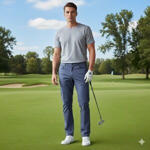 LEG3ND Mens Size 36x30 Grey Golf Performance Pants‎ Size Athletic Slim Casual